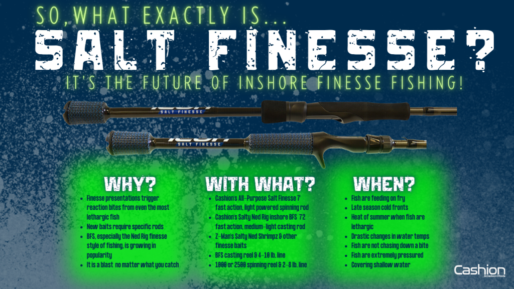 NEW Salt Finesse ICON Series Cashion Rods