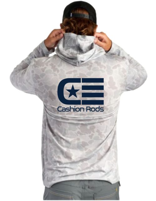 Cashion Performance Hoodie | Marsh Wear Pamlico Hoodie - Gray Mallard (back)